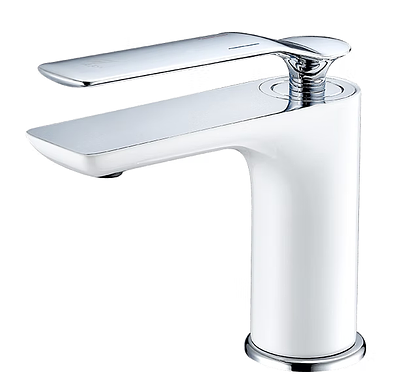 100567 面盆龍頭(白鉻色)