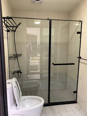 黑色無框單開門